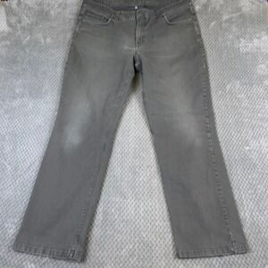 Toad&Co Drover Jeans Mens 38x32 Gray Organic Cotton Stretch Straight Leg Pants